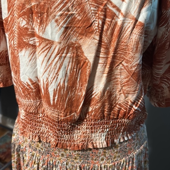 Roxy Abundant Swell Baked Clay peasant blouse. xL - Picture 8 of 8